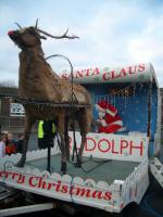 Father Christmas being taken for a ride by Rudolph again for Xmas 2013.